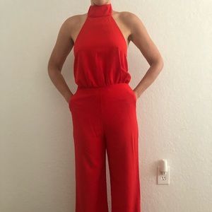 Red jumpsuit